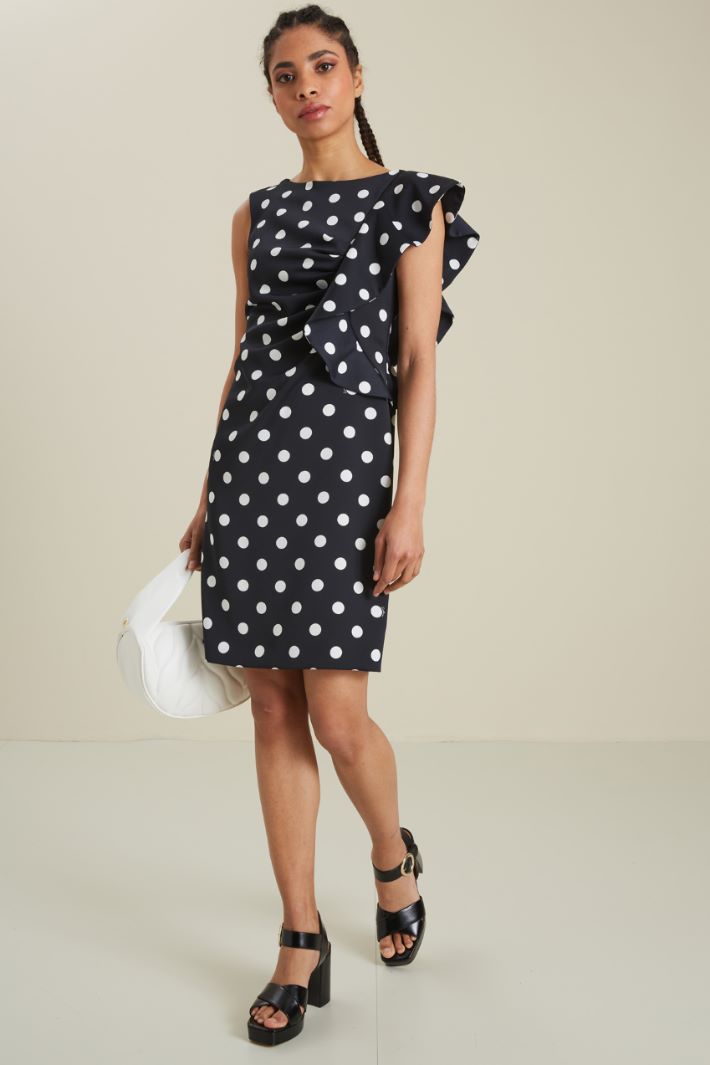 Tubino in raso - NERO BIANCO - Fashion Market