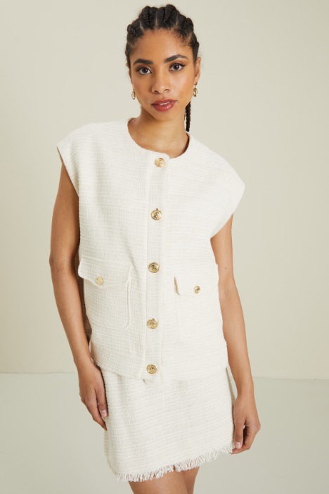 Gilet in tweed Fashion Market