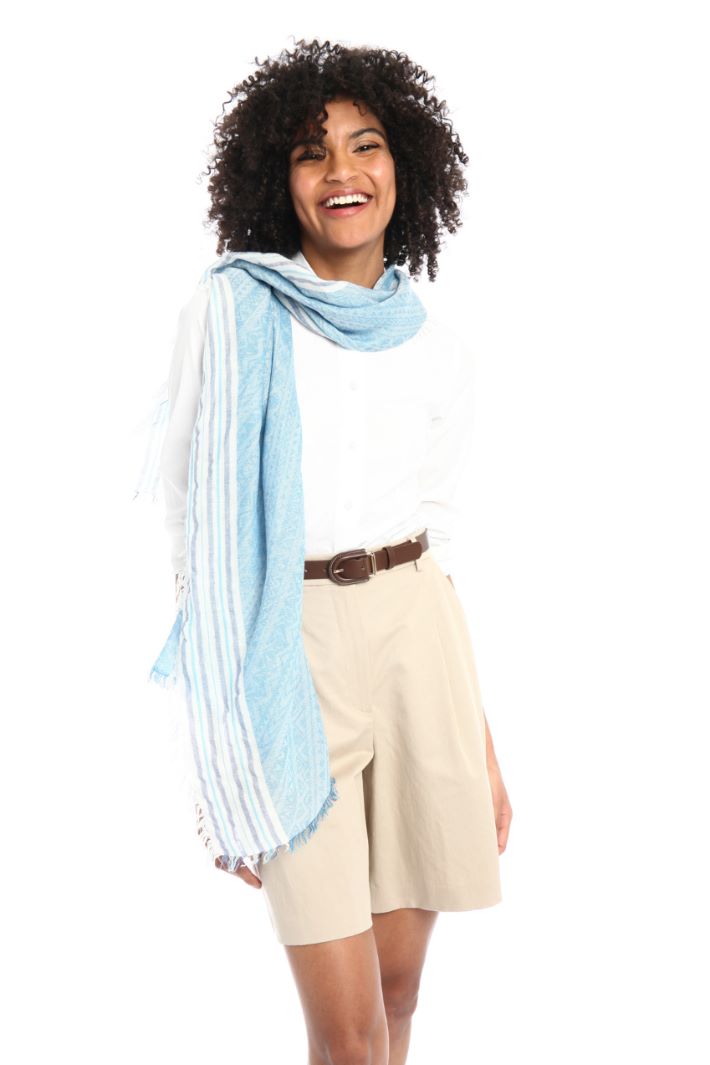Stola in jacquard di viscosa - BLU - Fashion Market - 2