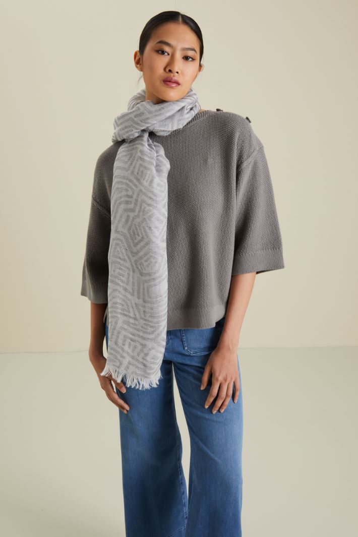 Sciarpa in lino e cotone Fashion Market - 2