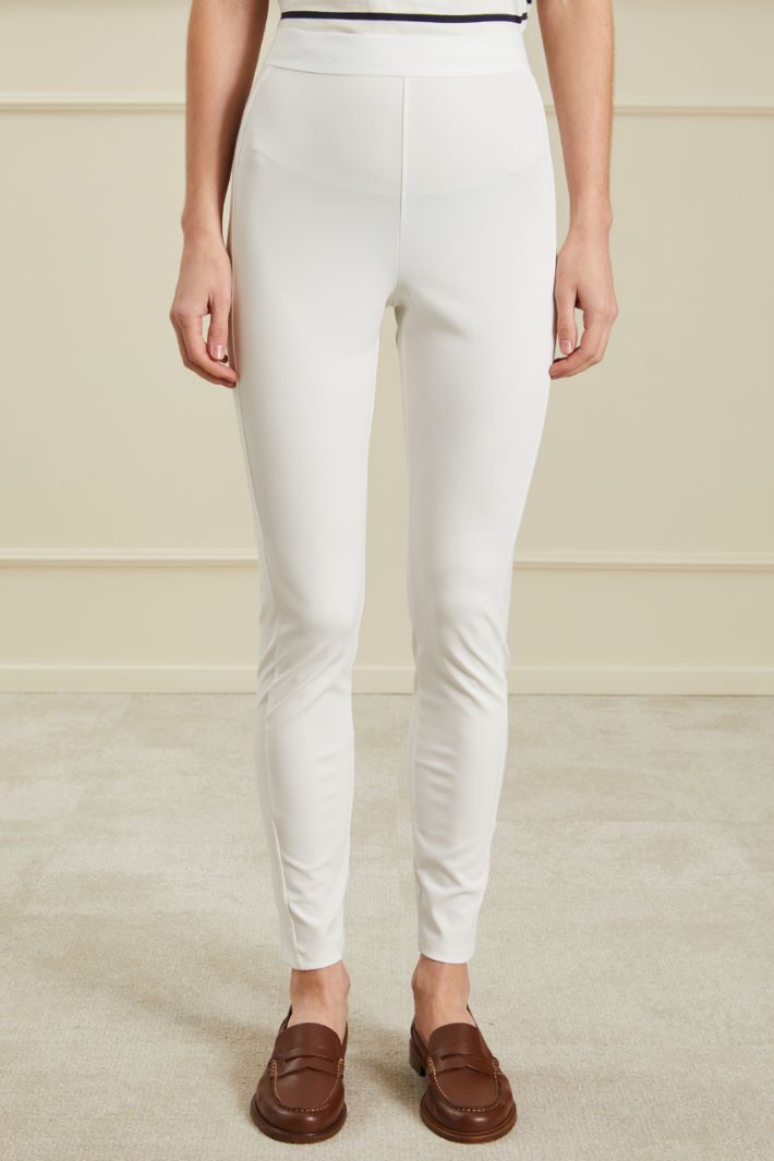 Leggings in jersey - BIANCO - Fashion Market - 2