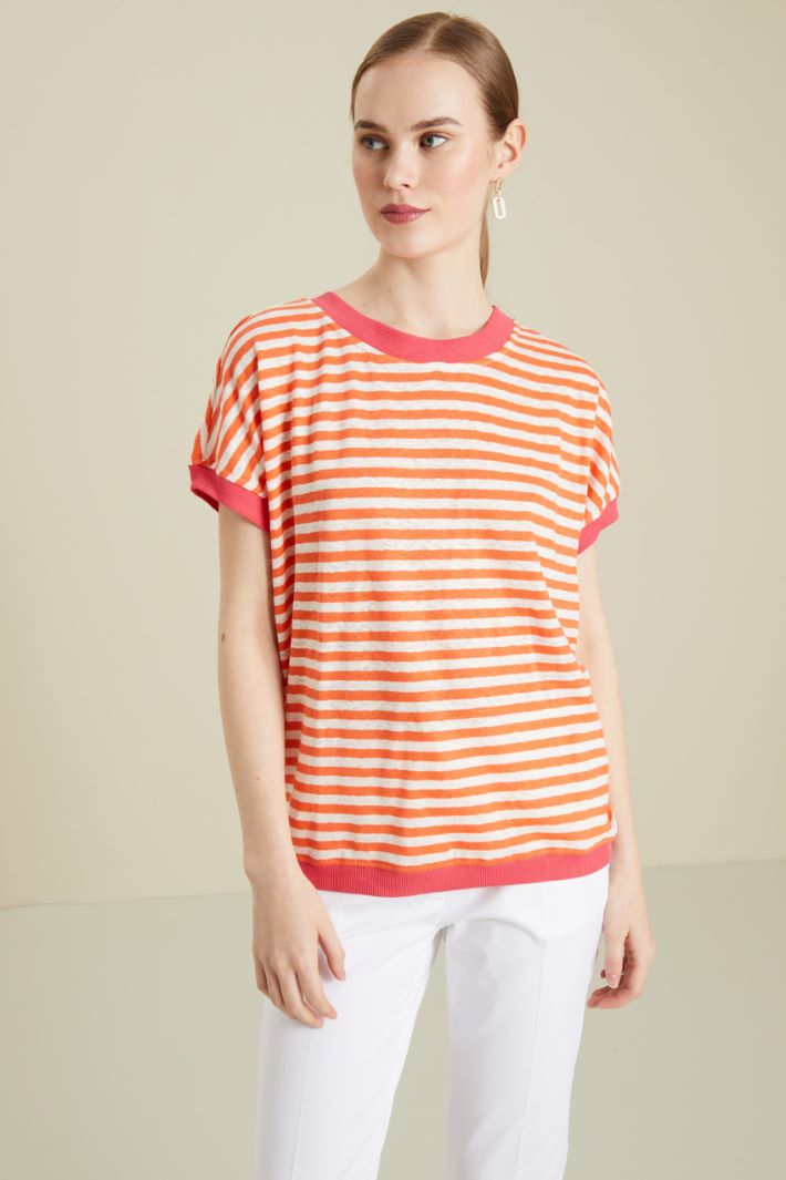 Top in maglia con nastro Fashion Market - 3