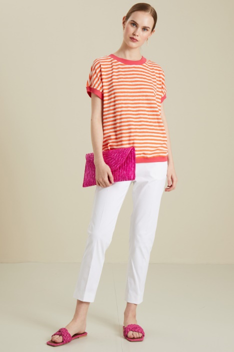 Top in maglia con nastro Fashion Market