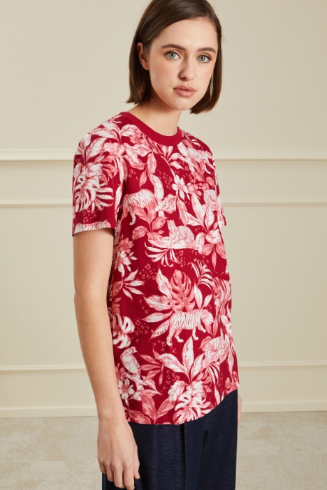 T-shirt in cotone stampato Fashion Market