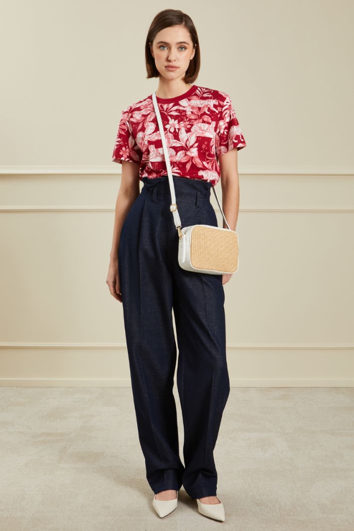 T-shirt in cotone stampato Fashion Market