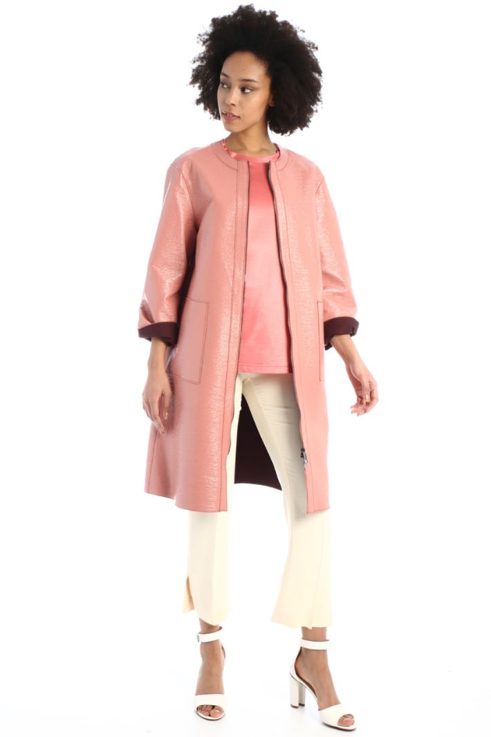 Soprabito monopetto in vernice Fashion Market