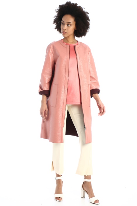 Soprabito monopetto in vernice Fashion Market