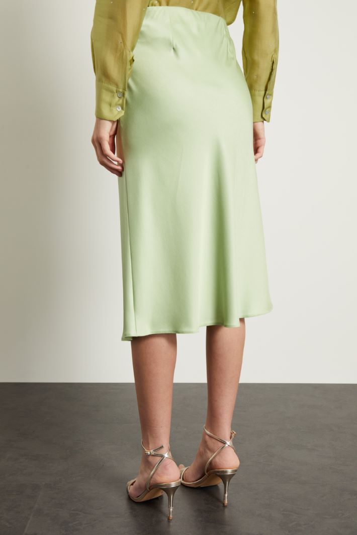 Gonna a tubo in raso Fashion Market - 4