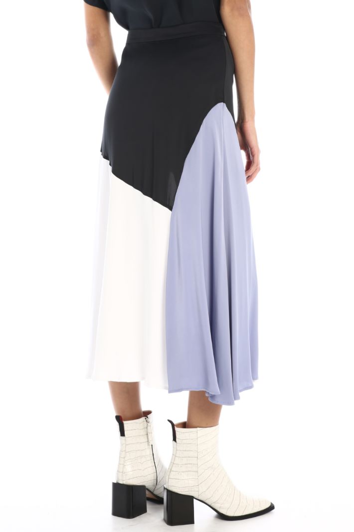 Gonna fluida in raso fantasia Fashion Market - 4
