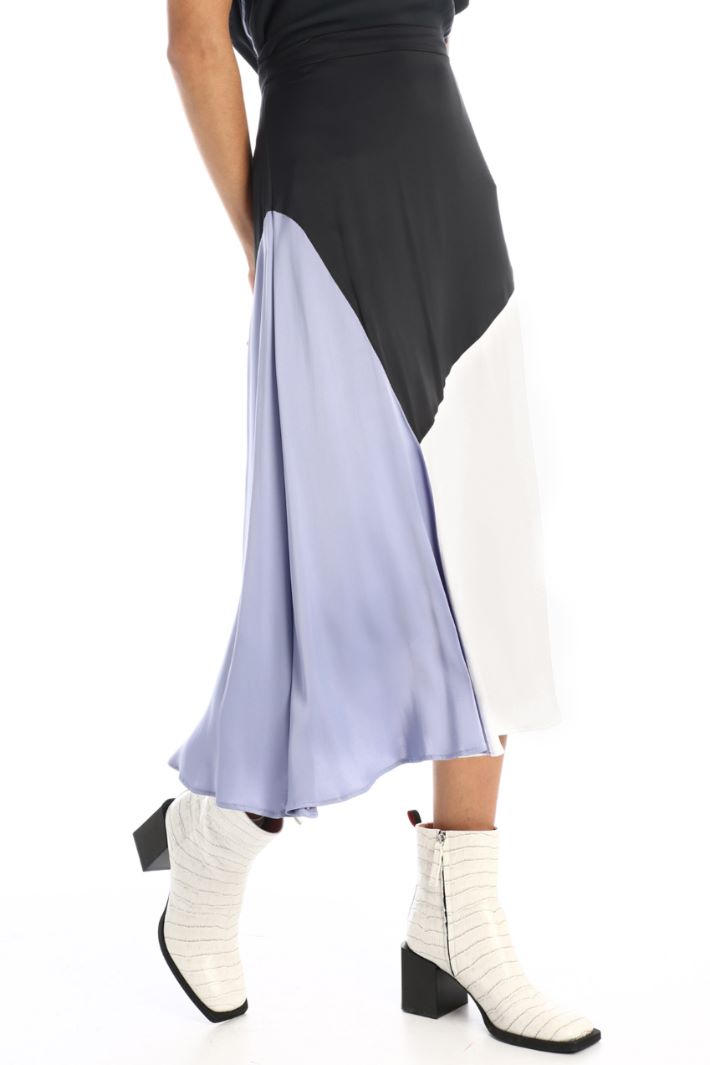 Gonna fluida in raso fantasia Fashion Market - 2