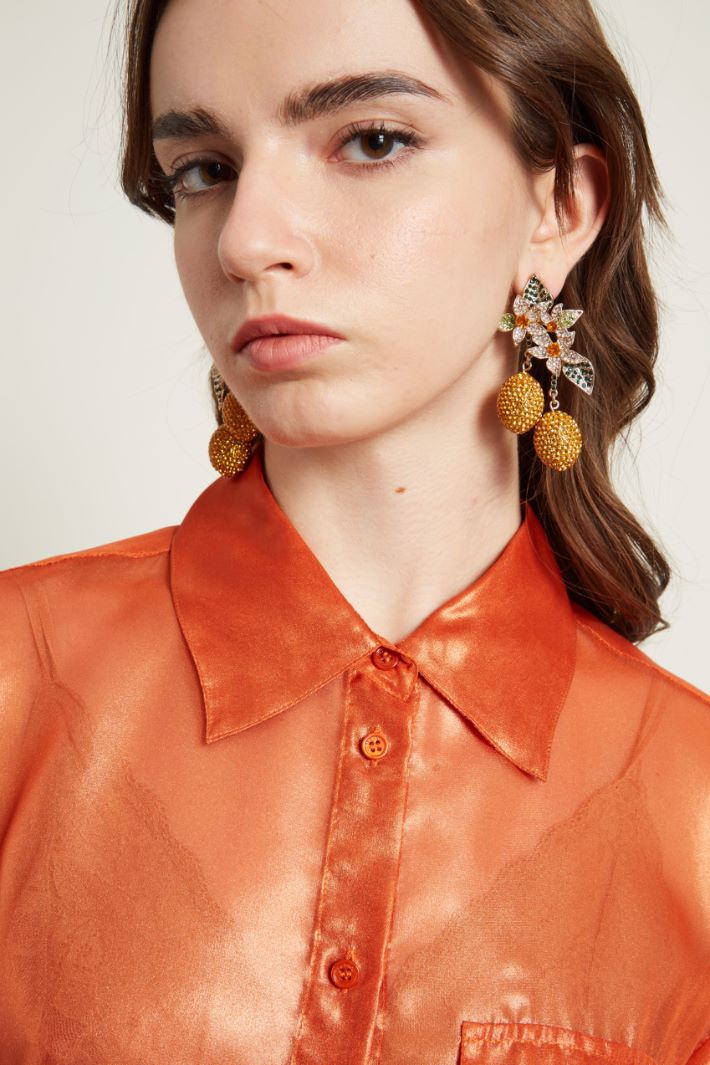 Camicia in georgette laminata Fashion Market - 3