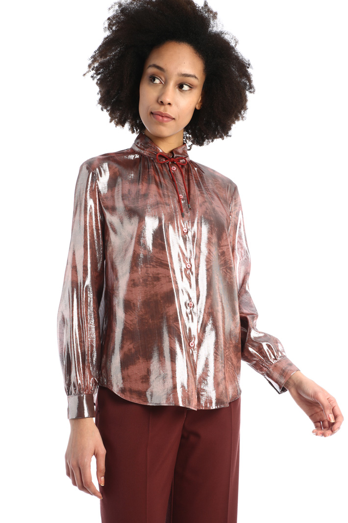 Camicia in seta lamé Fashion Market - 5