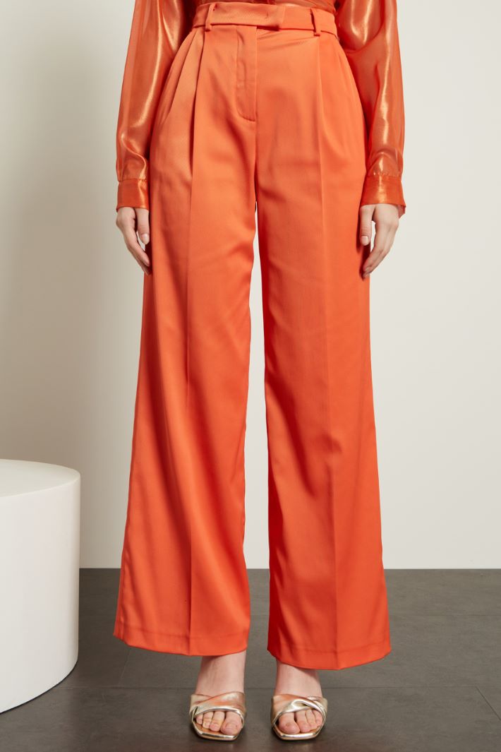 Pantaloni a palazzo con pinces Fashion Market - 2