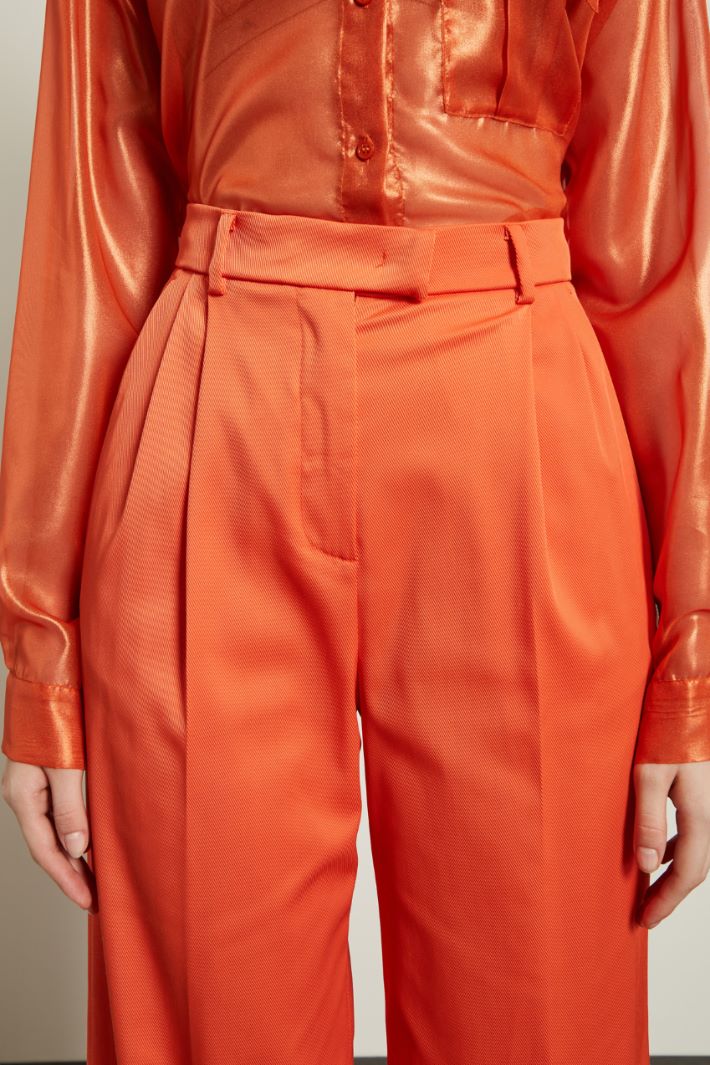Pantaloni a palazzo con pinces Fashion Market - 3