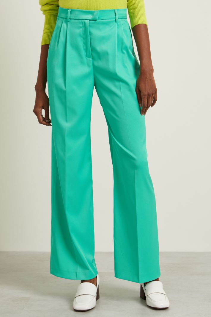 Pantaloni a palazzo con pinces Fashion Market - 2
