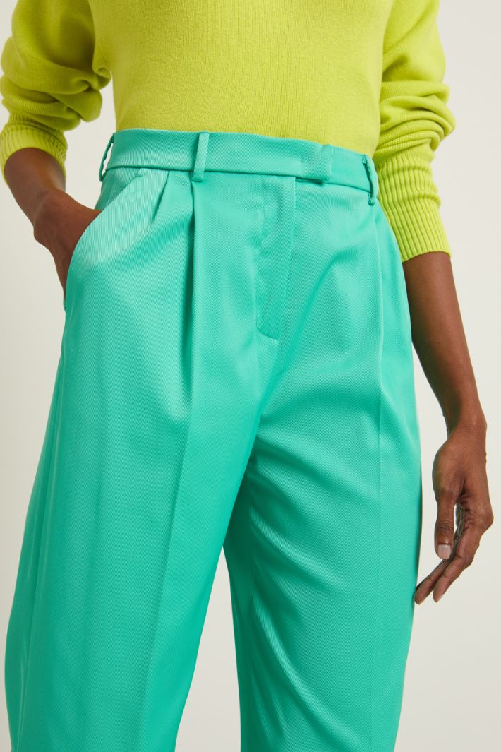 Pantaloni a palazzo con pinces Fashion Market - 3