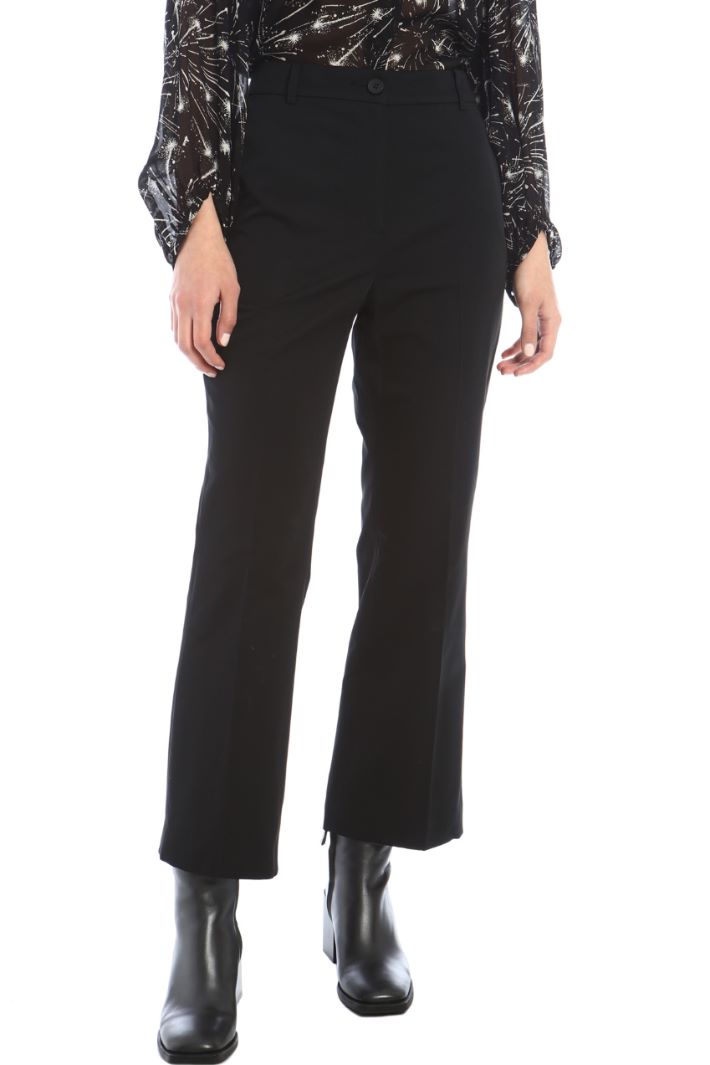 Pantaloni a trombetta - NERO - Fashion Market - 2