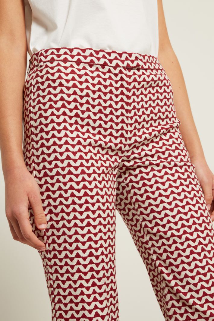 Pantaloni in stuoia stampata Fashion Market - 3