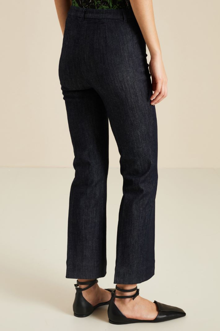 Pantaloni in denim - BLU SCURO DENIM - Fashion Market - 4