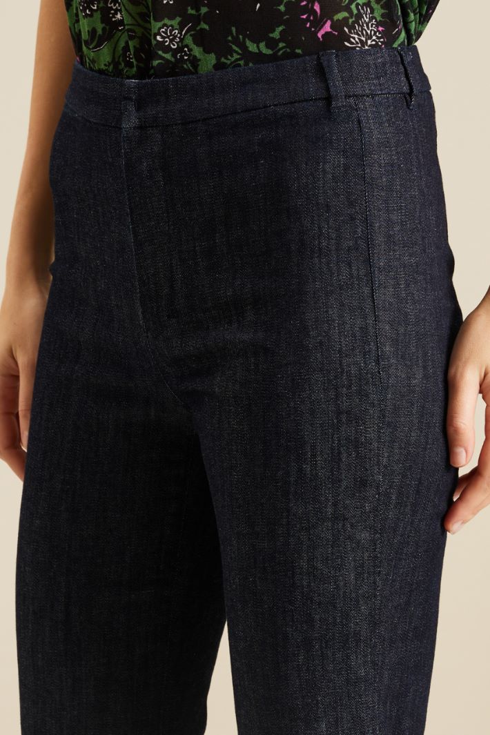 Pantaloni in denim - BLU SCURO DENIM - Fashion Market - 3