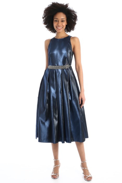 Abito corolla in tessuto lamé Fashion Market