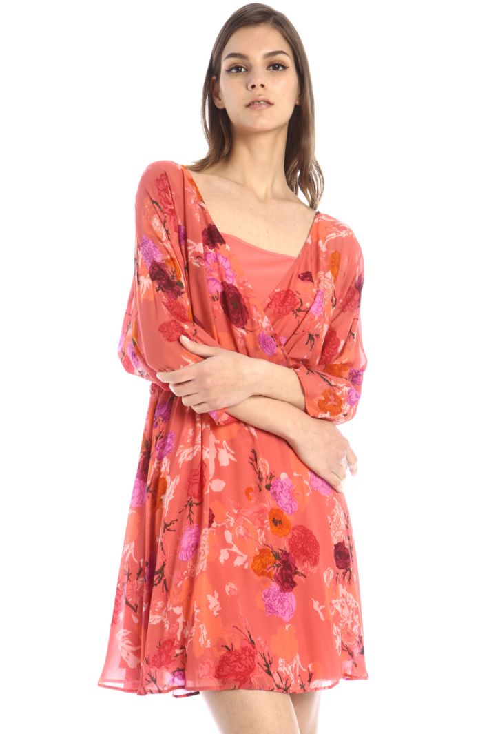 Abito in georgette di viscosa - ROSA - Fashion Market - 2