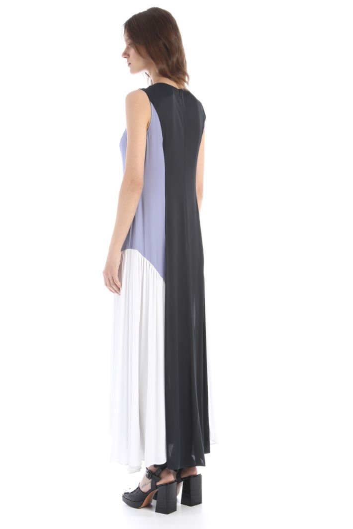 Abito lungo in raso - BLU NOTTE - Fashion Market - 4