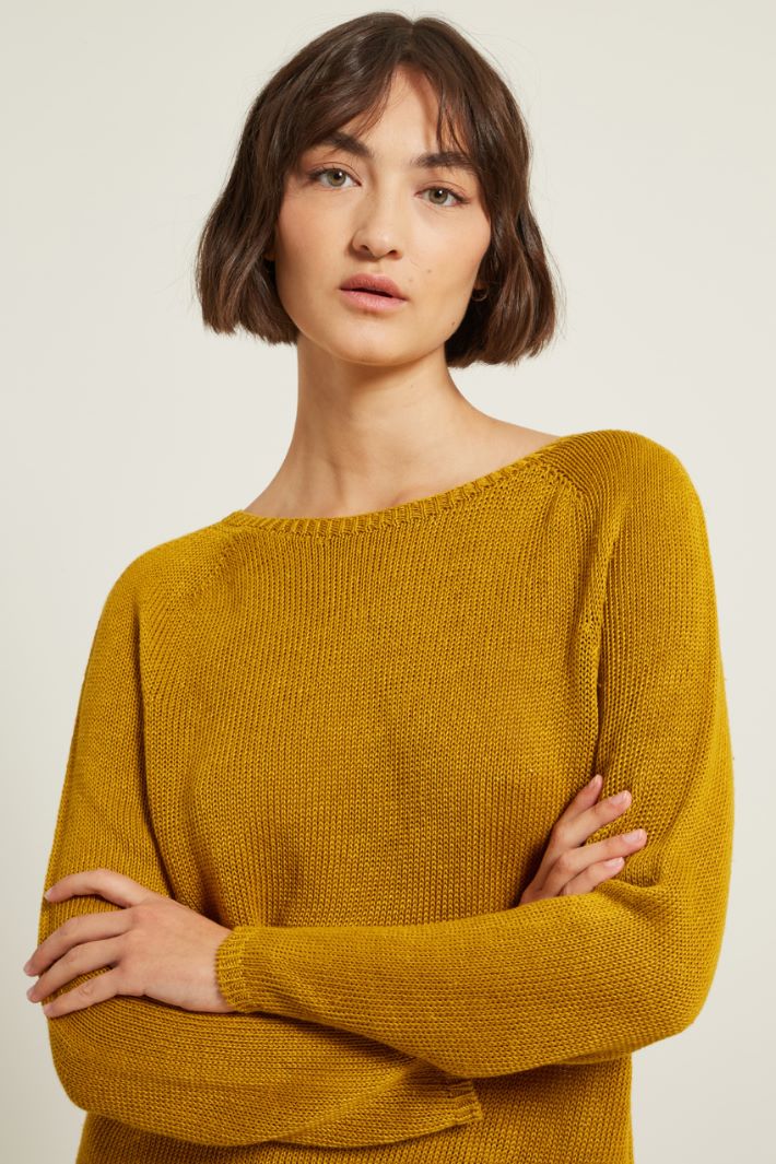Maglia in lino - SENAPE - Fashion Market - 3