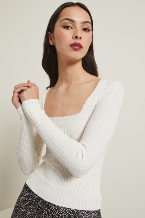 Maglia con scollo ampio Fashion Market