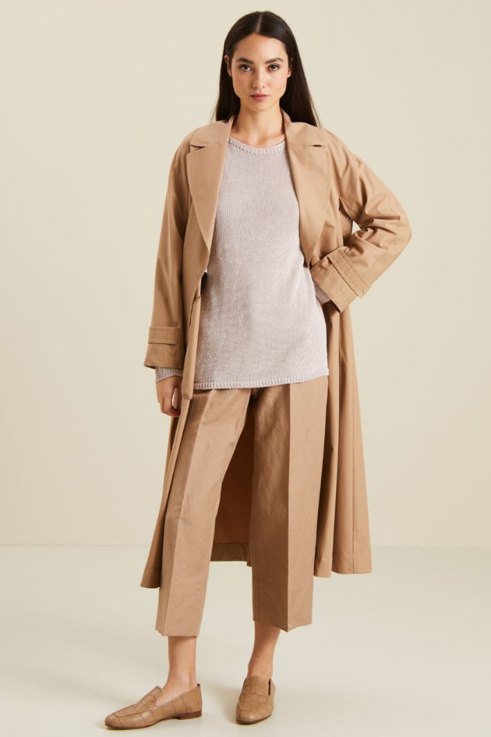 Maglia in filato di lino - GRIGIO PERLA - Fashion Market