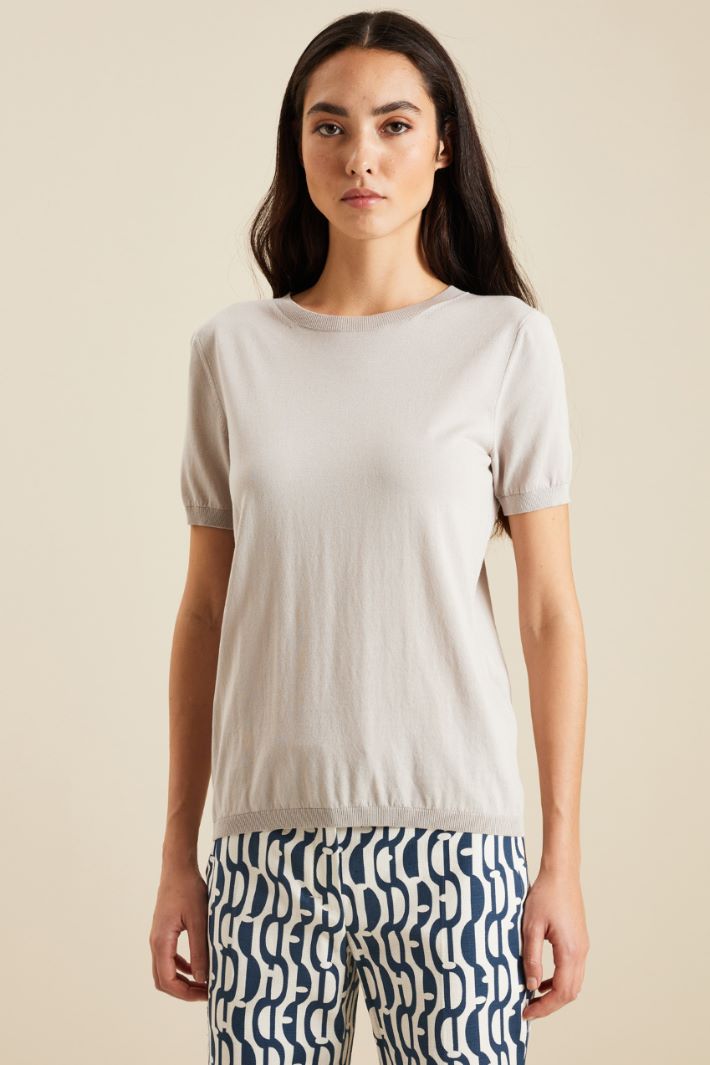 T-shirt in cotone e viscosa Fashion Market - 2