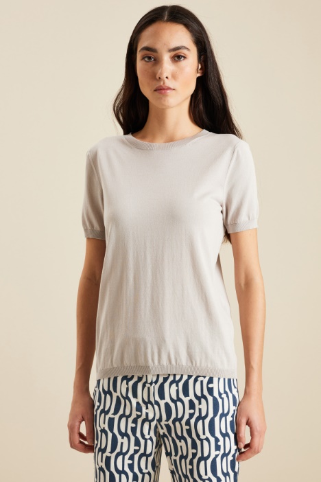 T-shirt in cotone e viscosa Fashion Market
