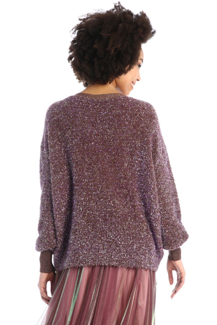 Maglia in lamé effetto peluche Fashion Market - 4