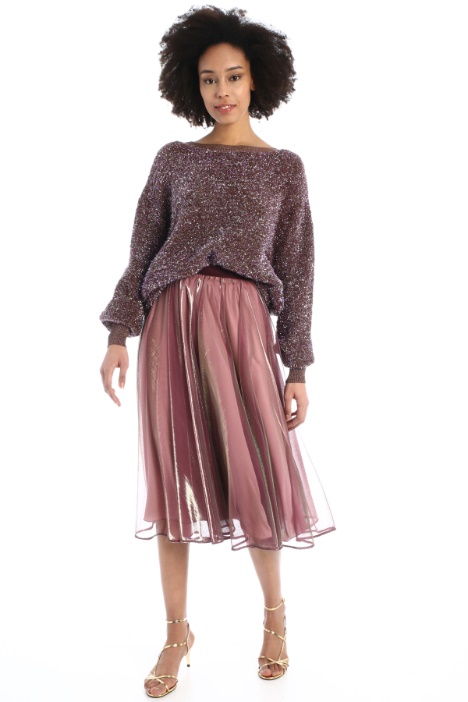 Maglia in lamé effetto peluche Fashion Market