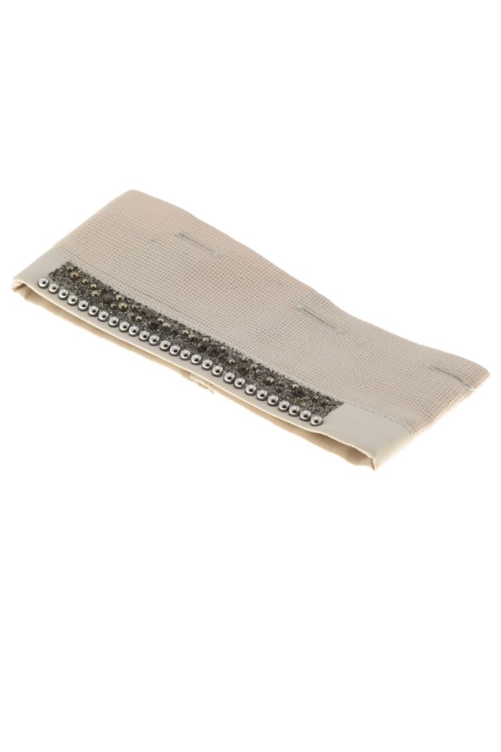 Polsi ricamati con strass - ECRU - Fashion Market - 3
