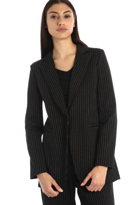 Blazer slim in jersey lamé Fashion Market