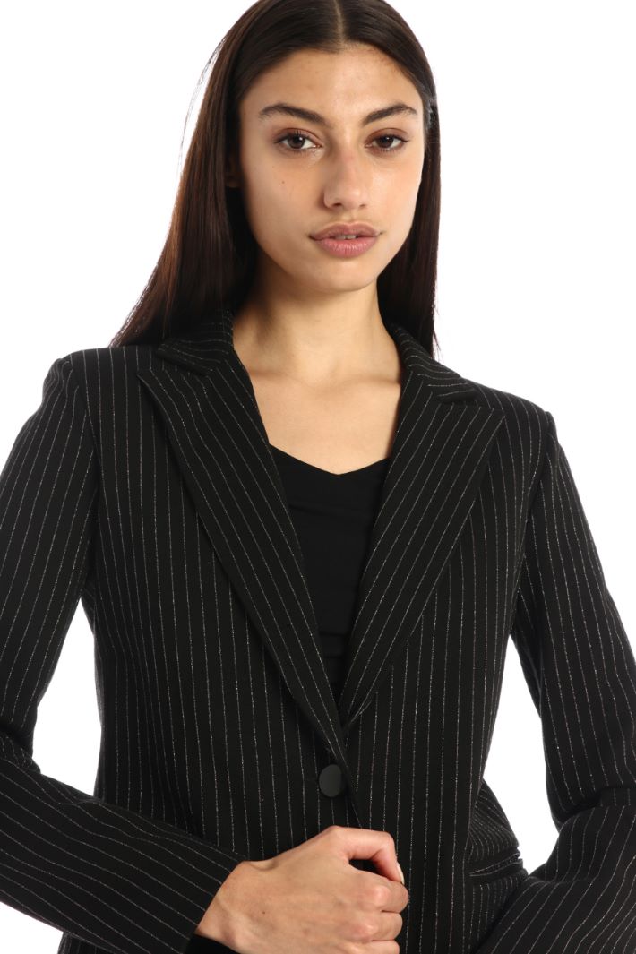 Blazer slim in jersey lamé Fashion Market - 3