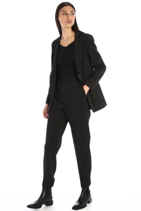 Blazer slim in jersey lamé Fashion Market