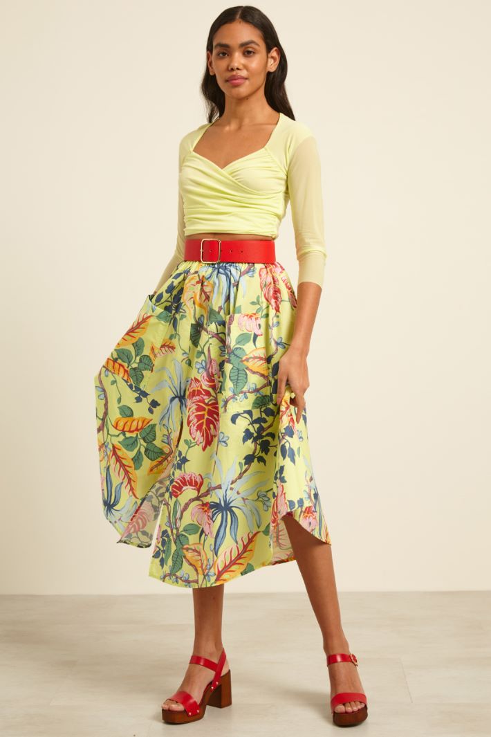 Crop top con scollo incrociato Fashion Market