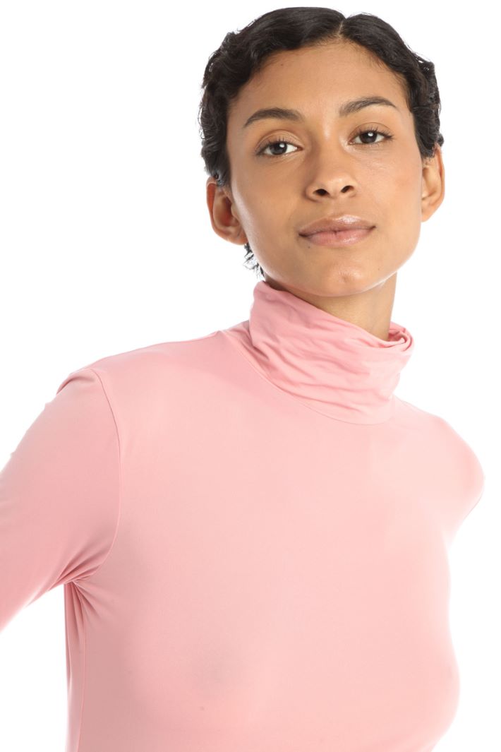 Dolcevita in jersey calza - ROSA - Fashion Market - 3