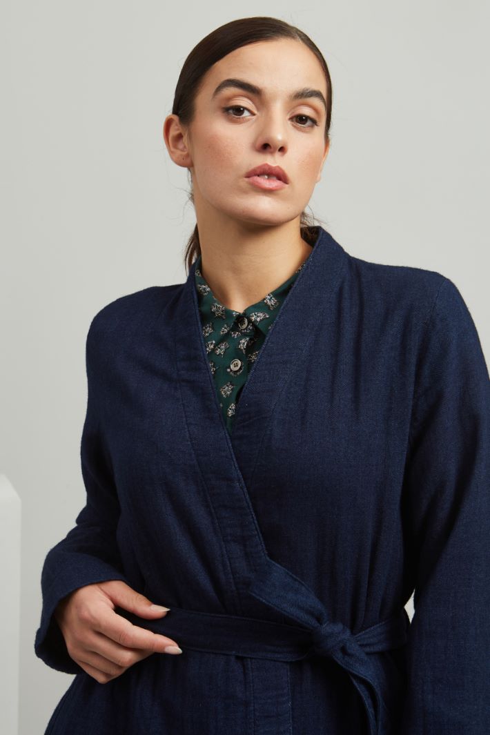 Giacca in cotone - BLU - Fashion Market - 3