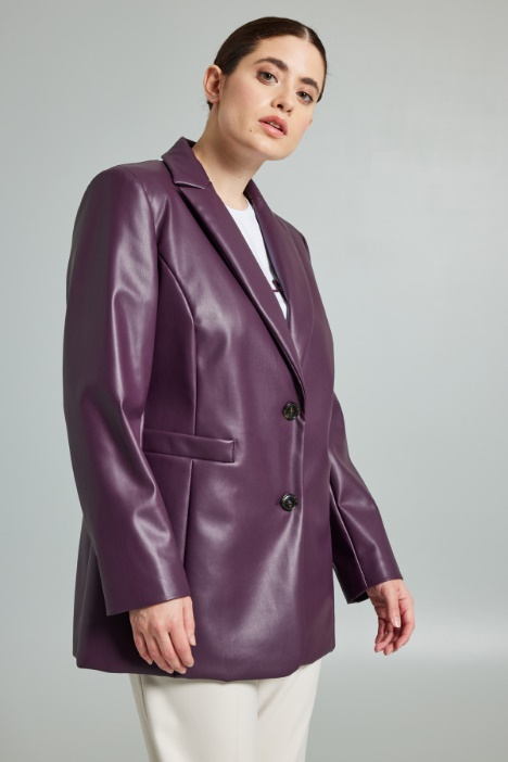 Blazer in similpelle - Fashion Market