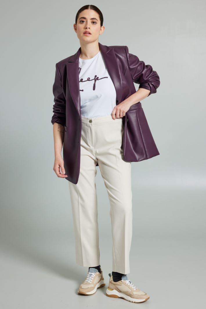 Blazer in similpelle - VIOLA - Fashion Market