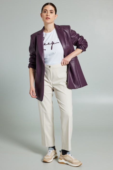 Blazer in similpelle - Fashion Market