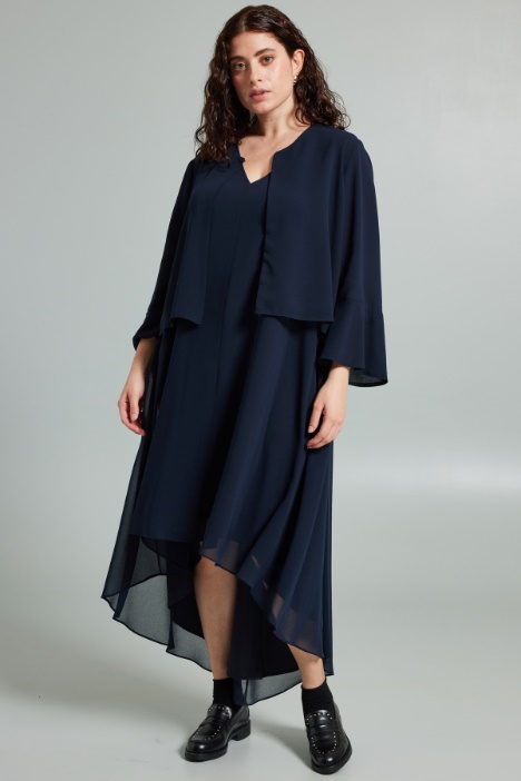 Spolverino corto in georgette - Fashion Market