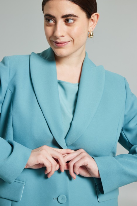 Blazer in enver satin - Fashion Market