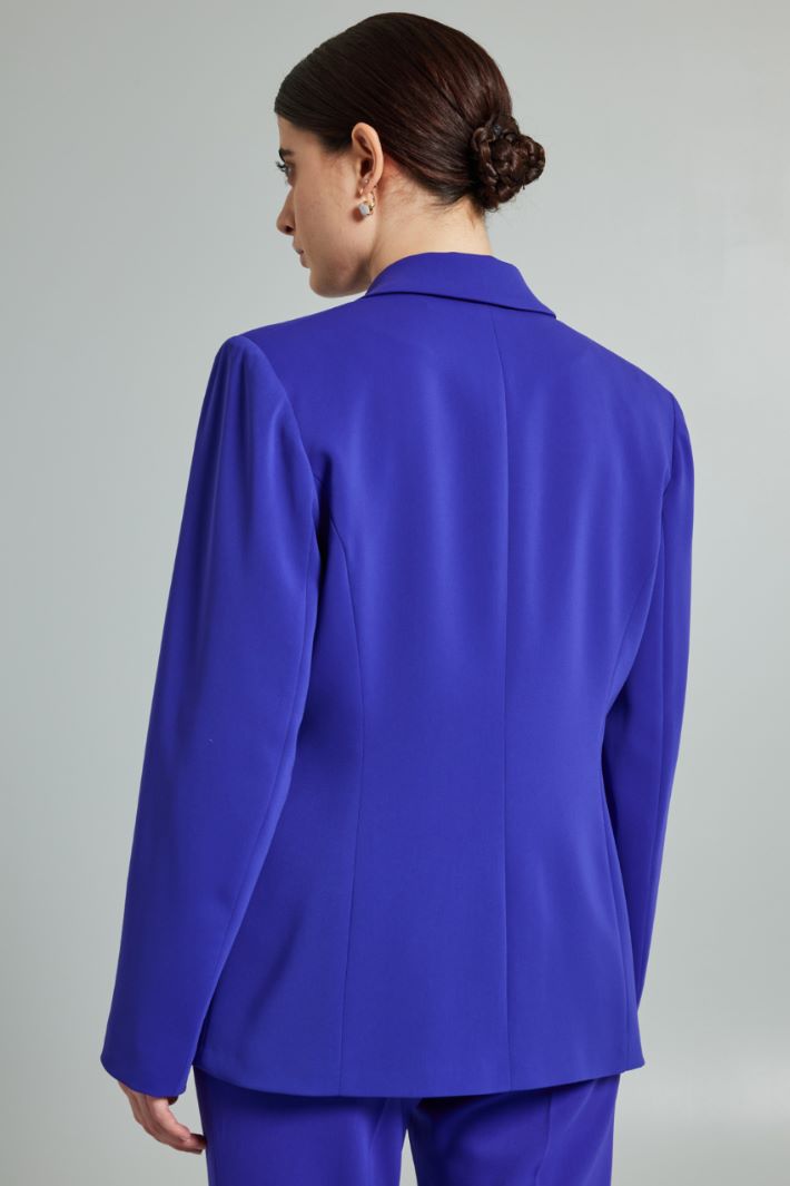 Blazer in fluido stretch - VIOLA - Fashion Market - 4