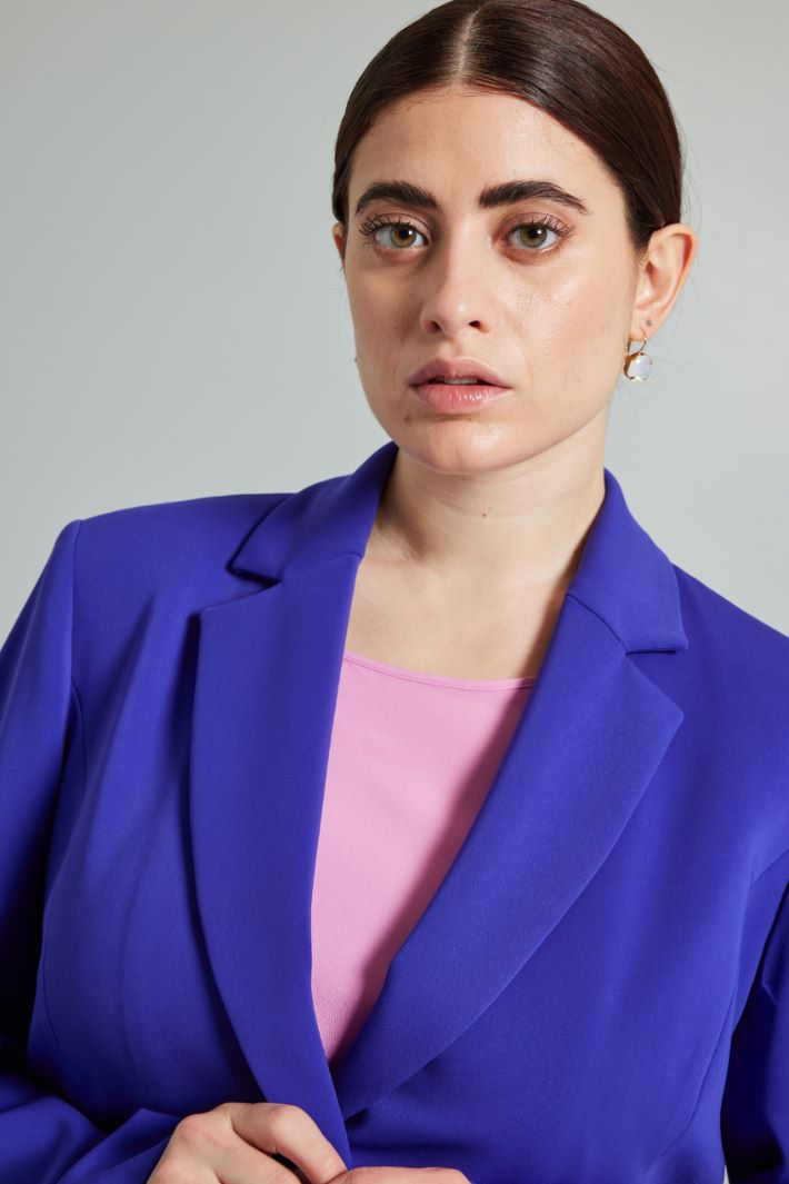 Blazer in fluido stretch - VIOLA - Fashion Market - 3