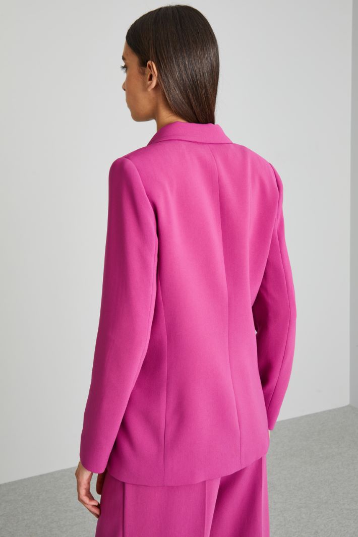 Blazer doppiopetto in cady - CICLAMINO - Fashion Market - 4