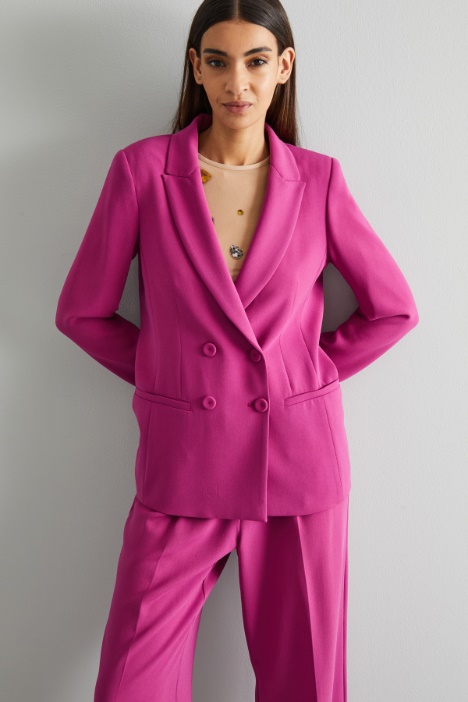 Blazer doppiopetto in cady - Fashion Market